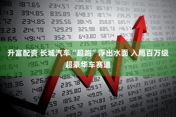 升富配资 长城汽车“超跑”浮出水面 入局百万级超豪华车赛道